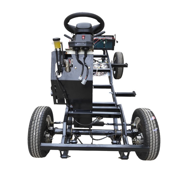 Electric Vehicle Driving System Include Macpherson Front Suspension , Steering System, Power System